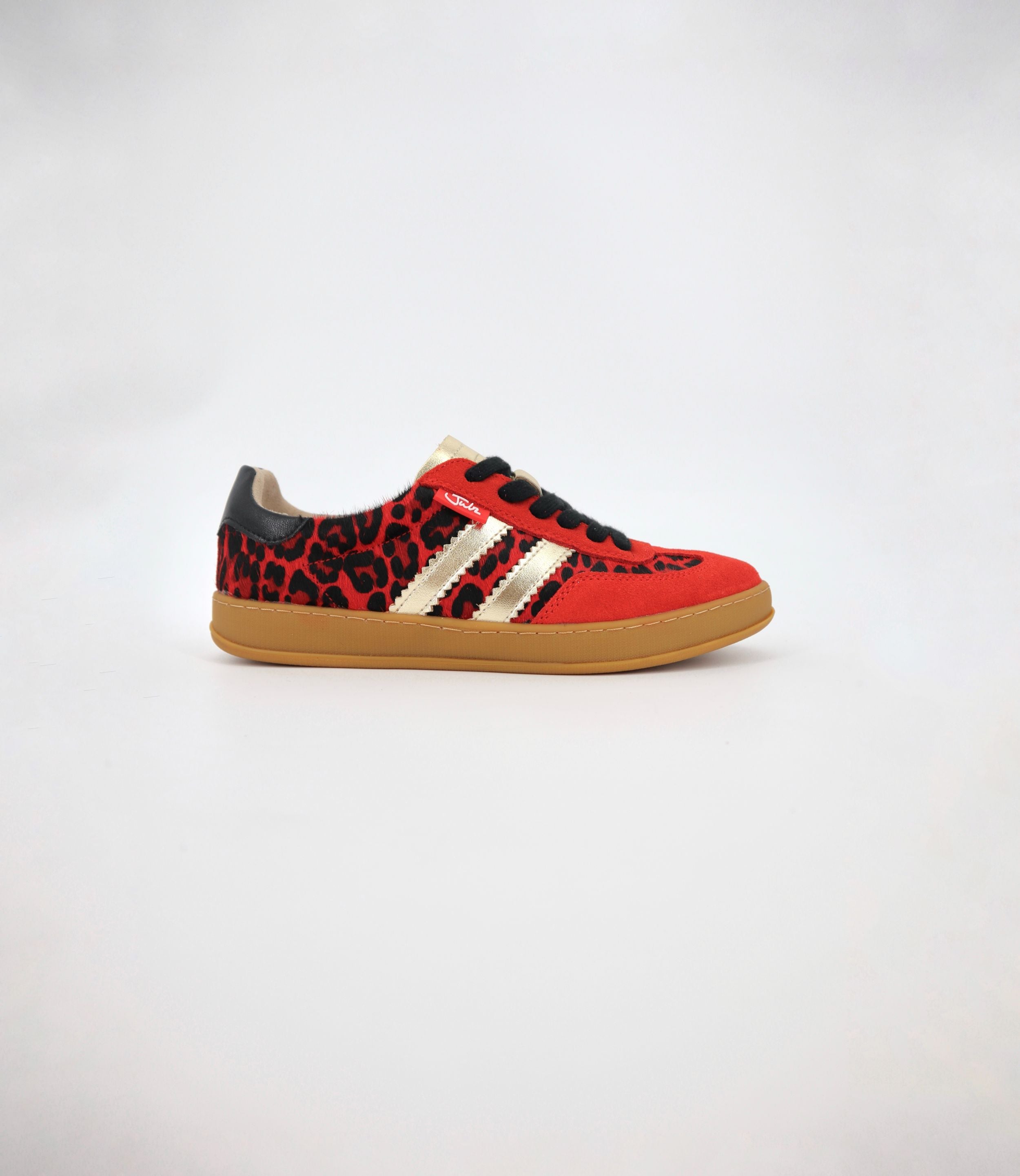 Shiloh Sneaker in Cherry Red / Gold