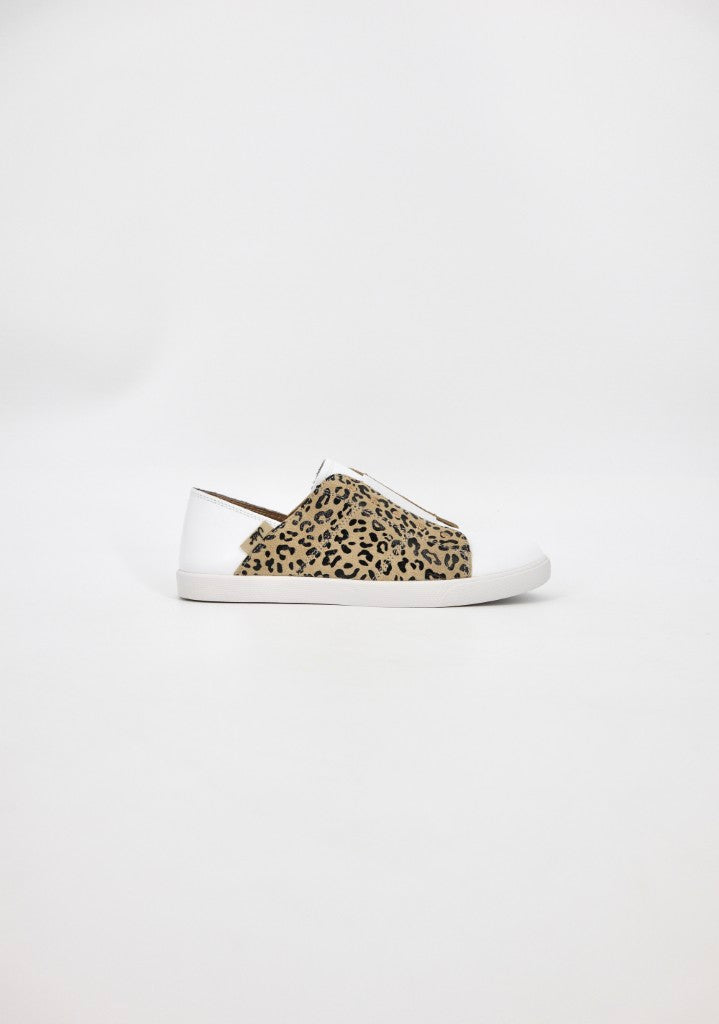 Vicki Sneaker in White Leopard