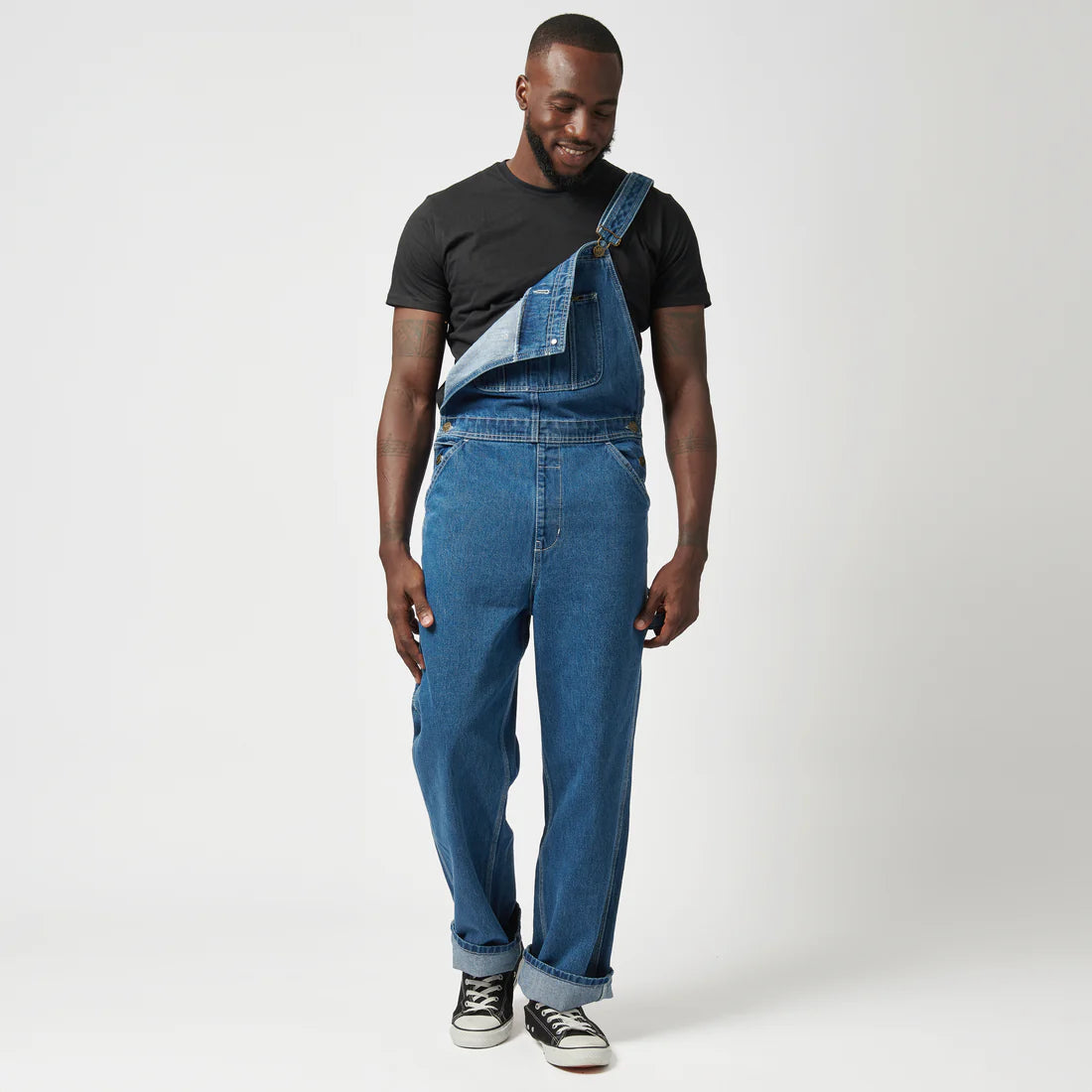 Denim Dungaree's in Mid Shade