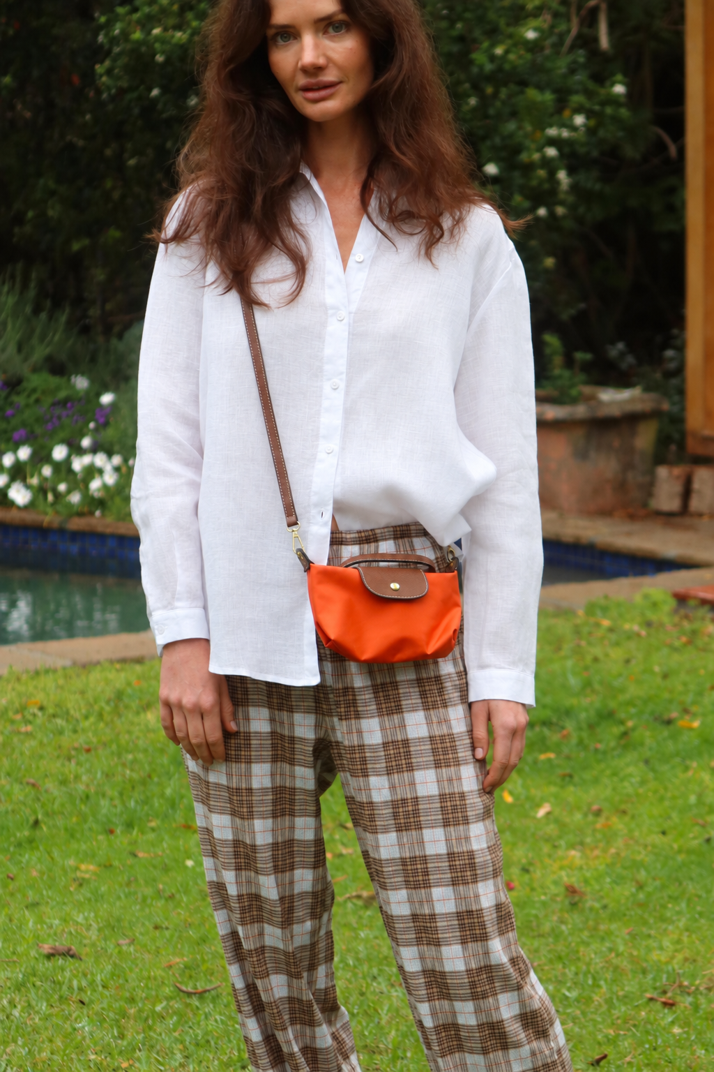 Side Button Shirt in White