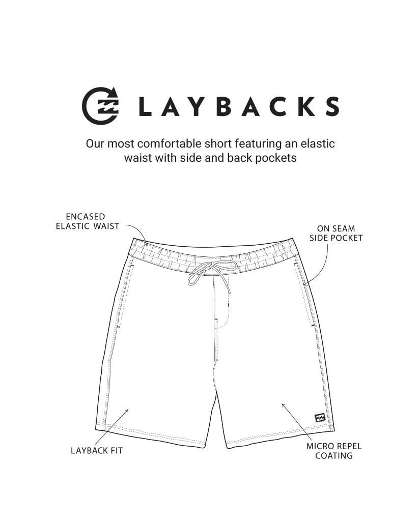 All Day Layback Volley Short in Sky Blue