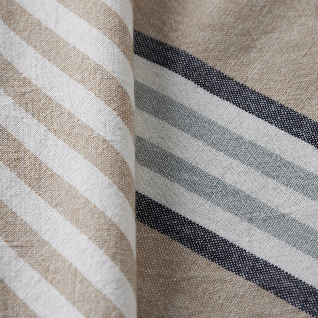 Cotton 3 Colour Stripe Tablecloth