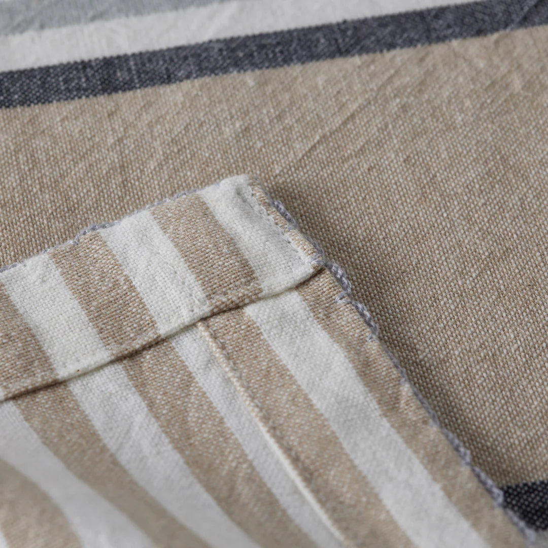 Cotton 3 Colour Stripe Tablecloth