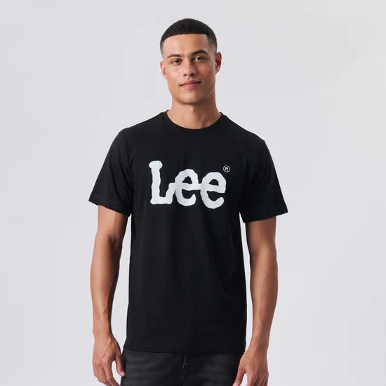 Large Logo SS Tee in Black