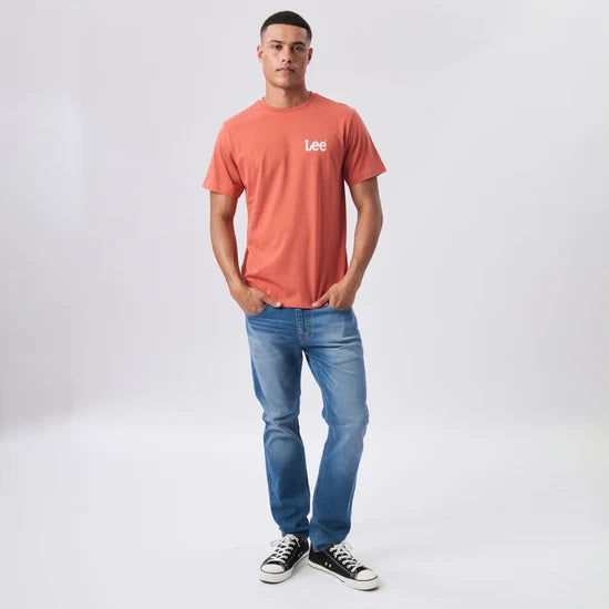 Wobbly SS Tee in Redwood
