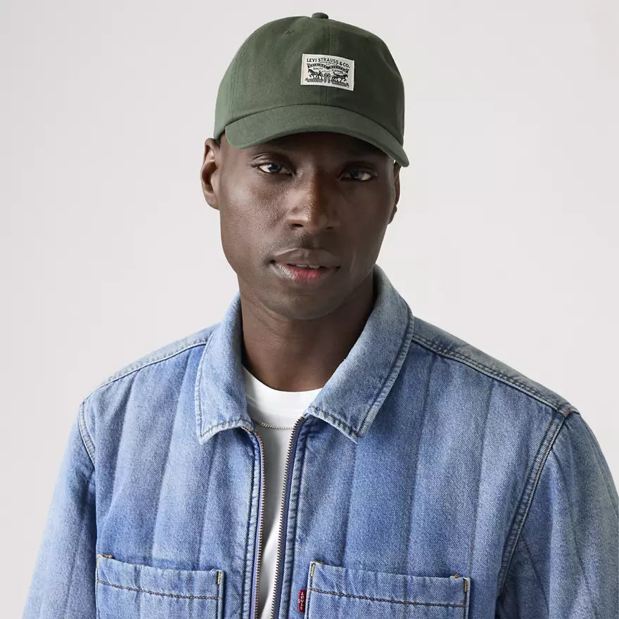 Relaxed Dad Heritage Cap in Dark Green