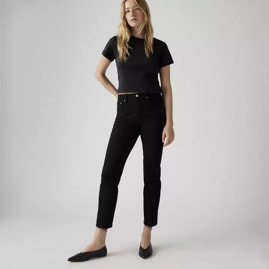 W 501 Crop Jean in Black Sprout