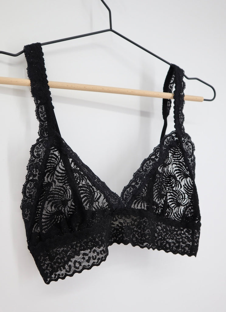 Lace Bralette in Black