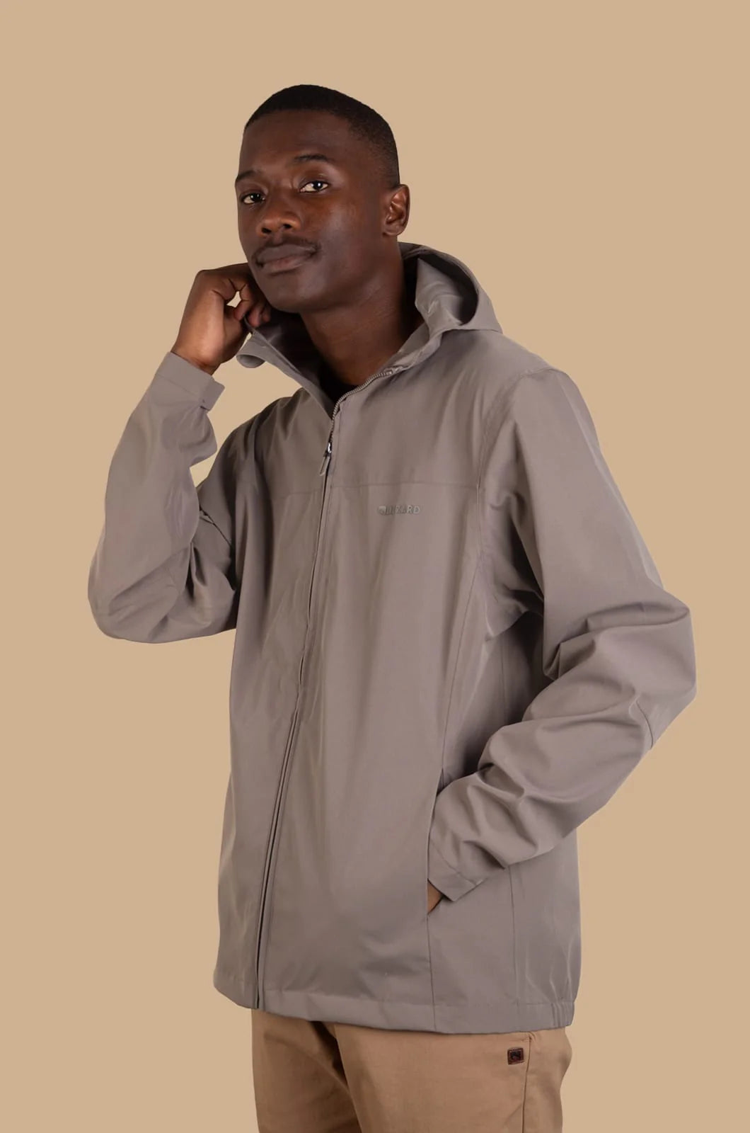 Acropor Hooded Jacket in Fallen Rock