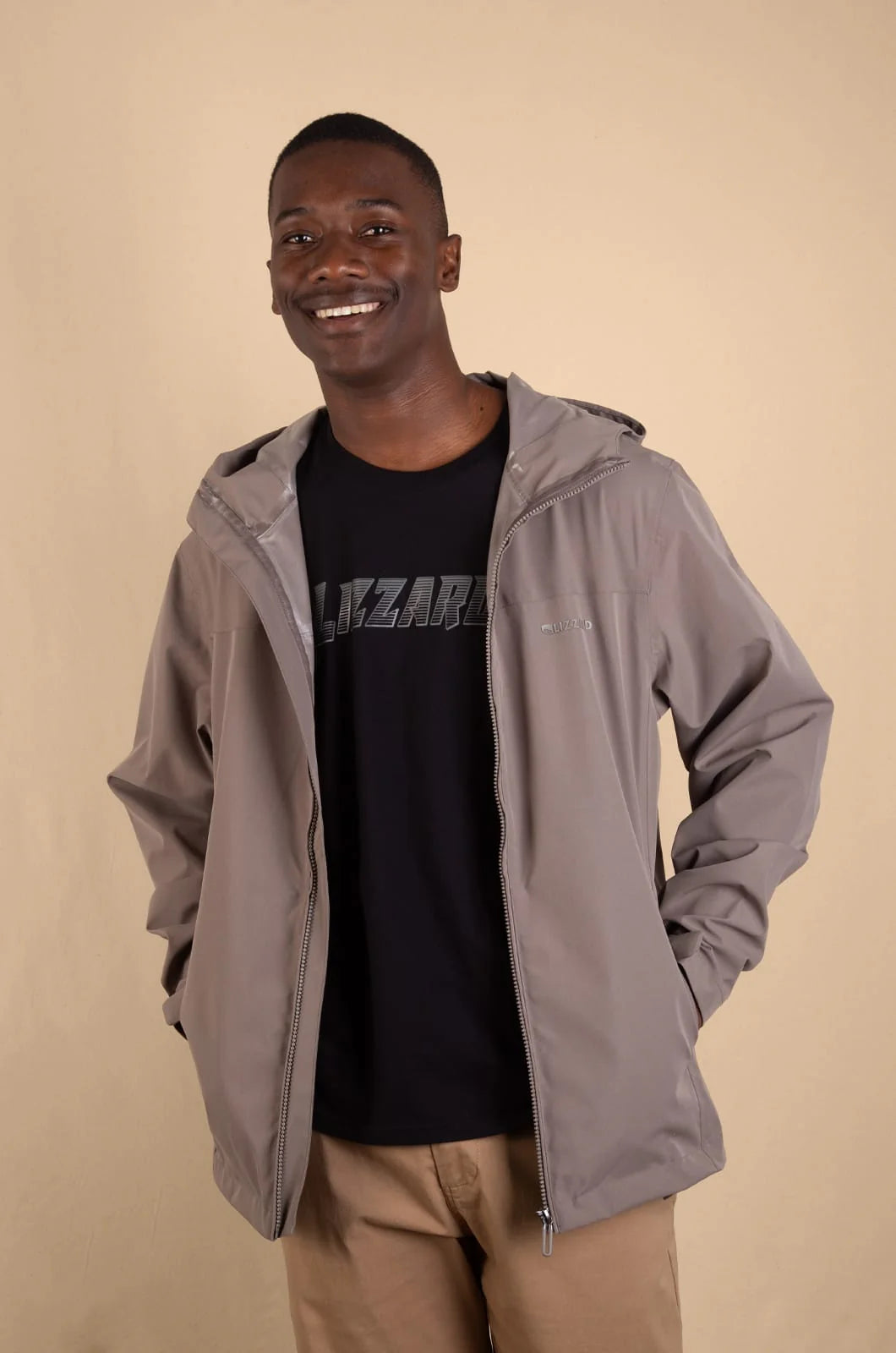Acropor Hooded Jacket in Fallen Rock