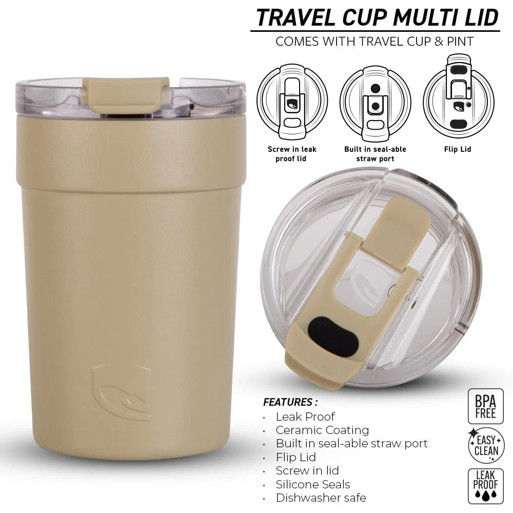 Ceramic Inner Travel Cup in Desert / 360ml