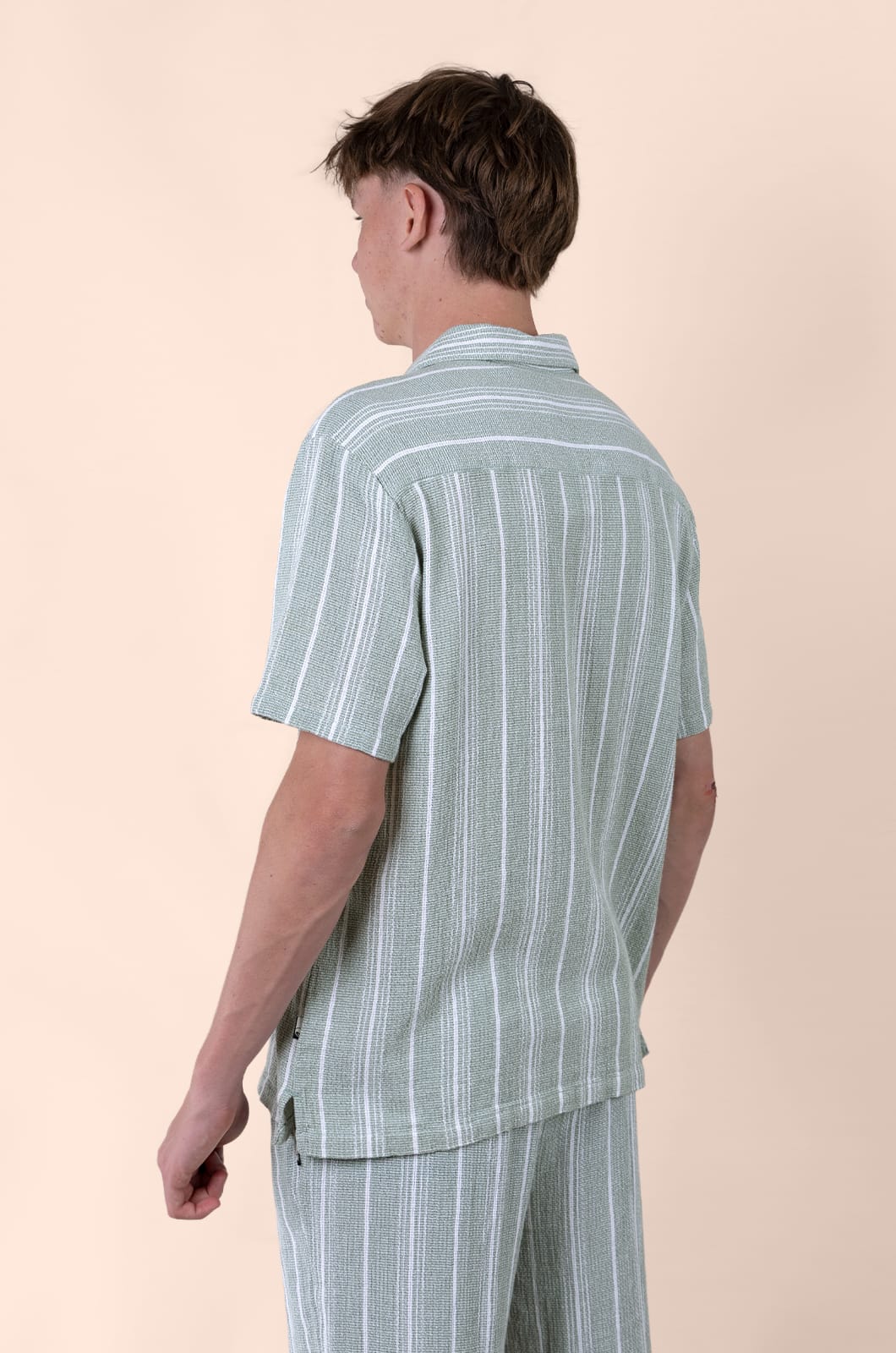Chansey SS Button Up in Aqua