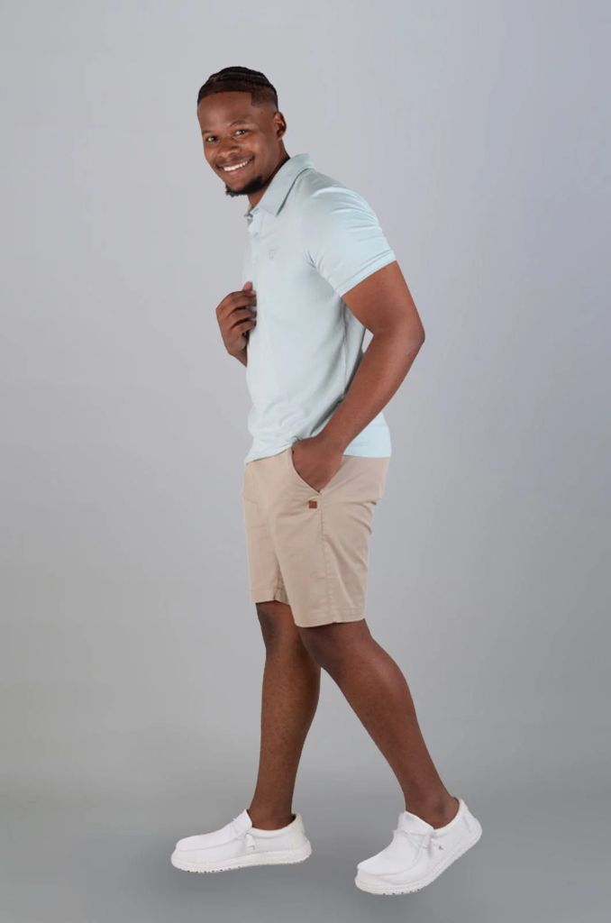 Fineas SS Golfer in Pastel Blue