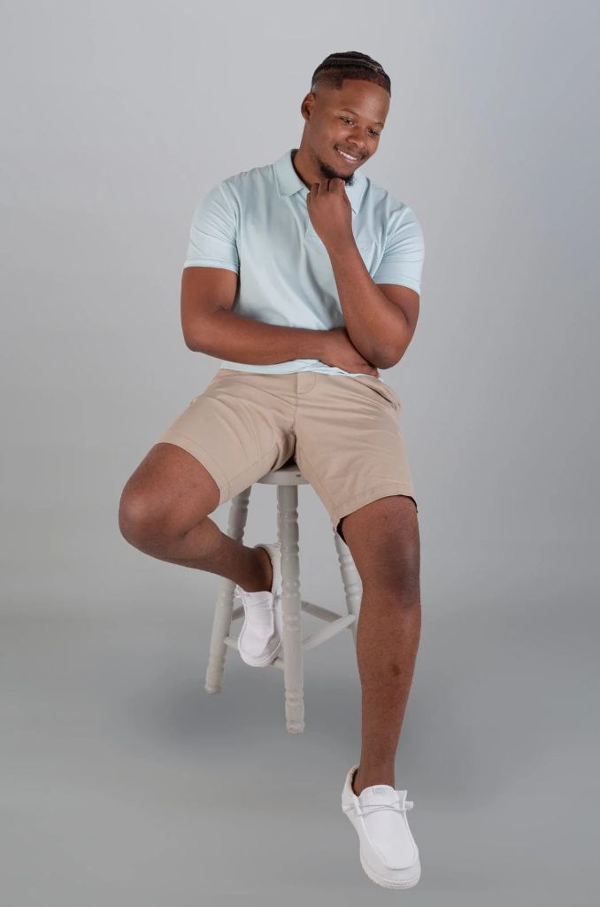 Fineas SS Golfer in Pastel Blue