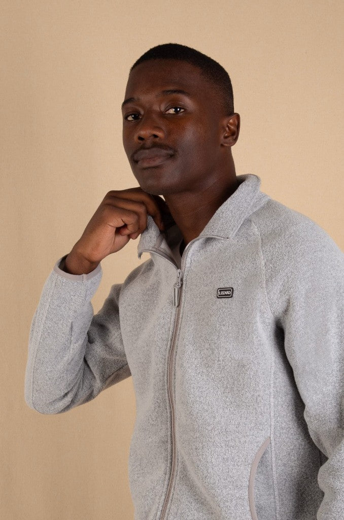 Loro Zip Through in Light Grey