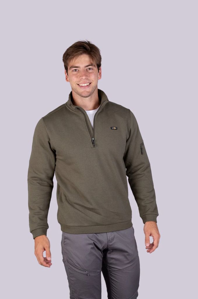 Obliq 1/3 Zip Pullover in Deep Depths