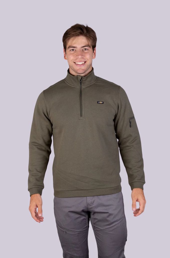 Obliq 1/3 Zip Pullover in Deep Depths