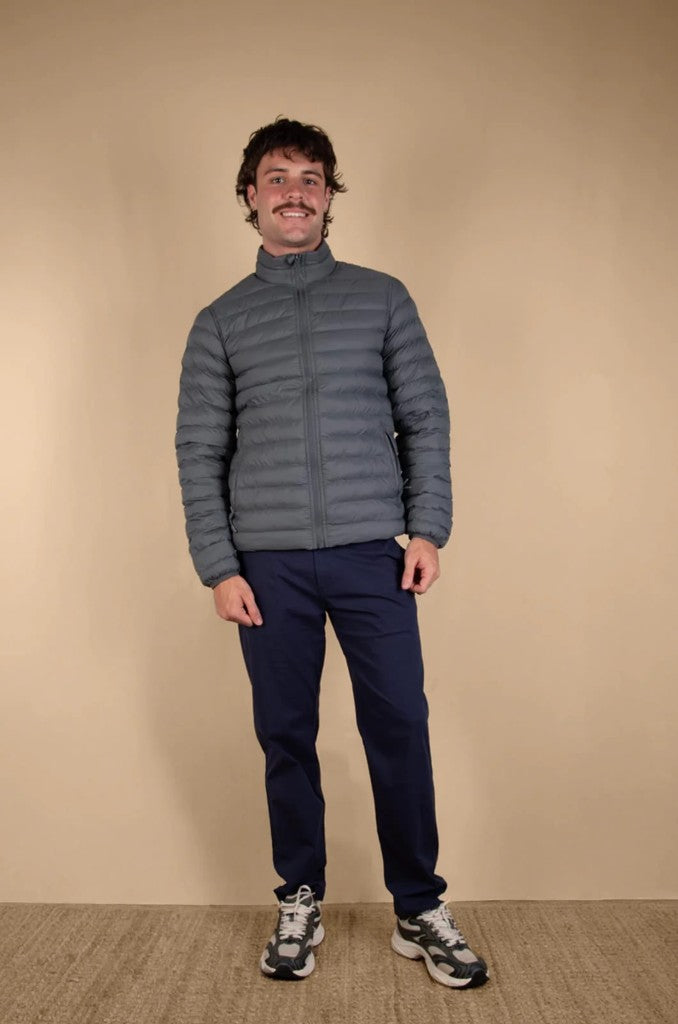 Oposs Reversible Puffer Jacket in Urban Chic / Antique Bronze