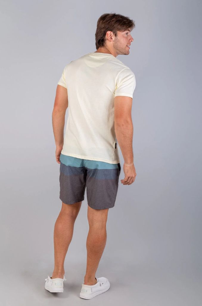 Papoi Boardshort in Ocean Stripe