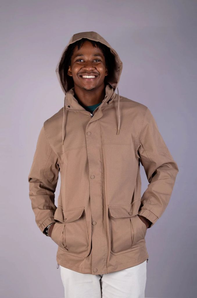 Rich Parka Jacket in Latte
