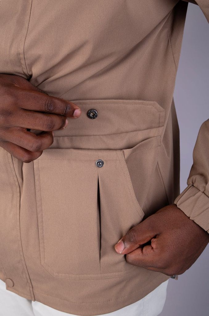 Rich Parka Jacket in Latte