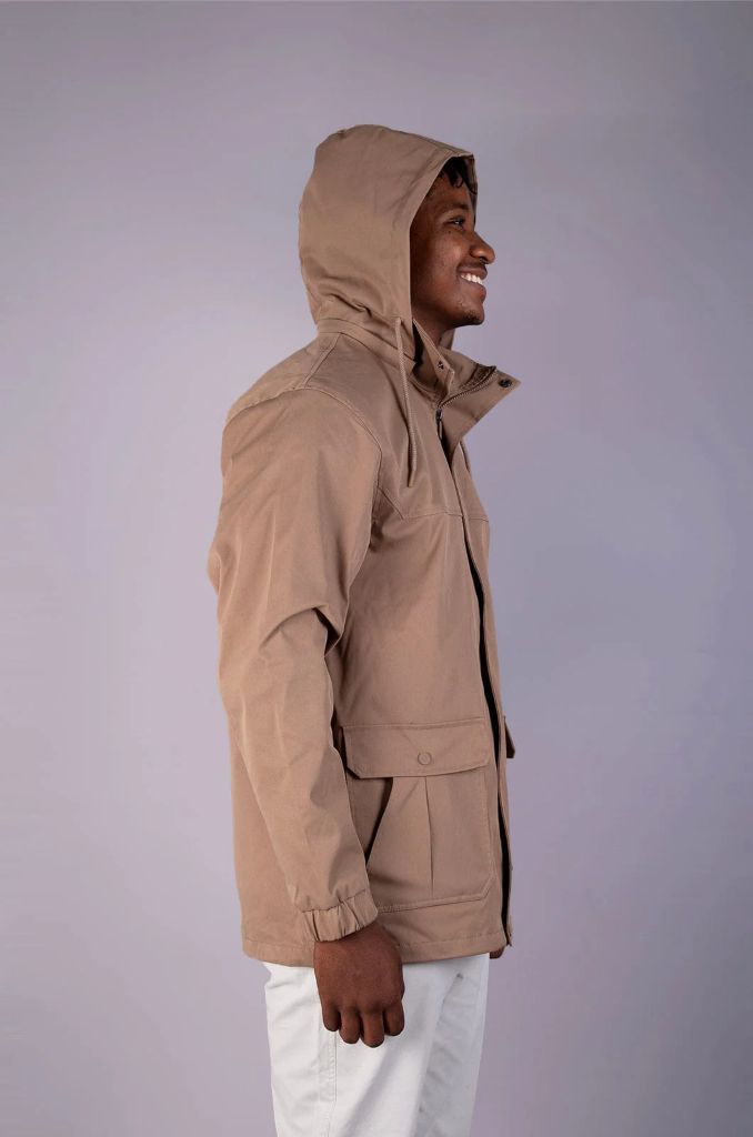 Rich Parka Jacket in Latte