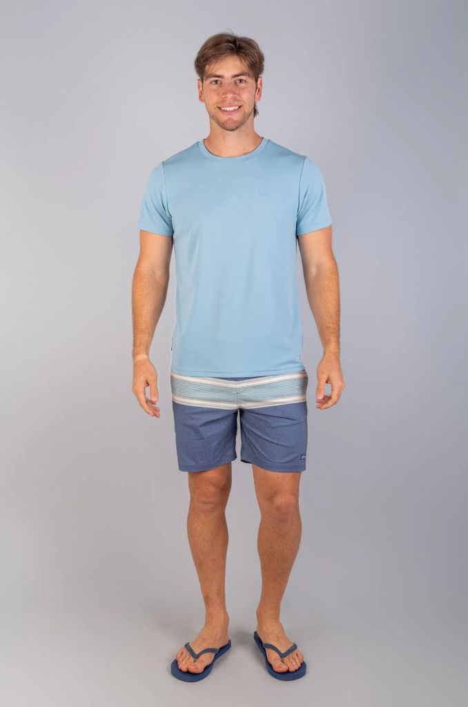 Symli Boardshort in Navy Stripe