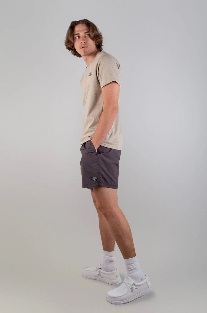Yazoo SS Tee in Plazza Taupe