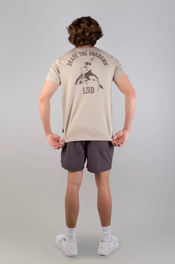 Yazoo SS Tee in Plazza Taupe