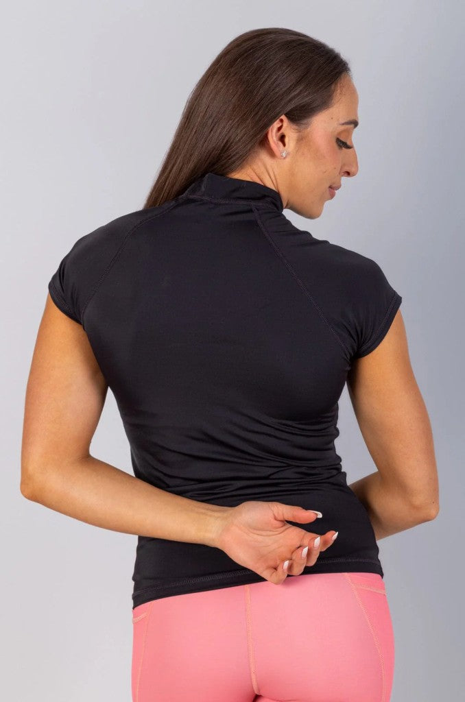 Guiana Ladies SS Rashie in Black