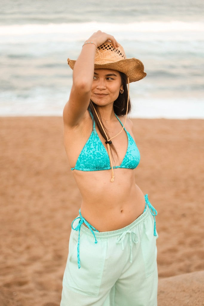 Levine Bikini Set in Aqua Swirl