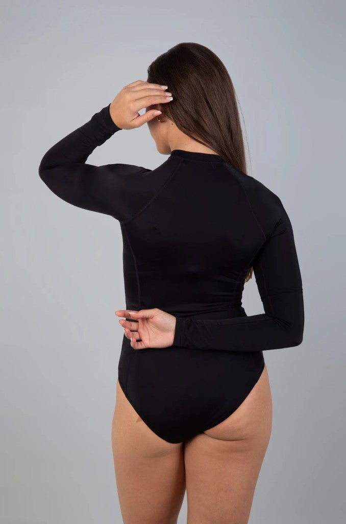 Morwenna LS Full Swimsuit in Black