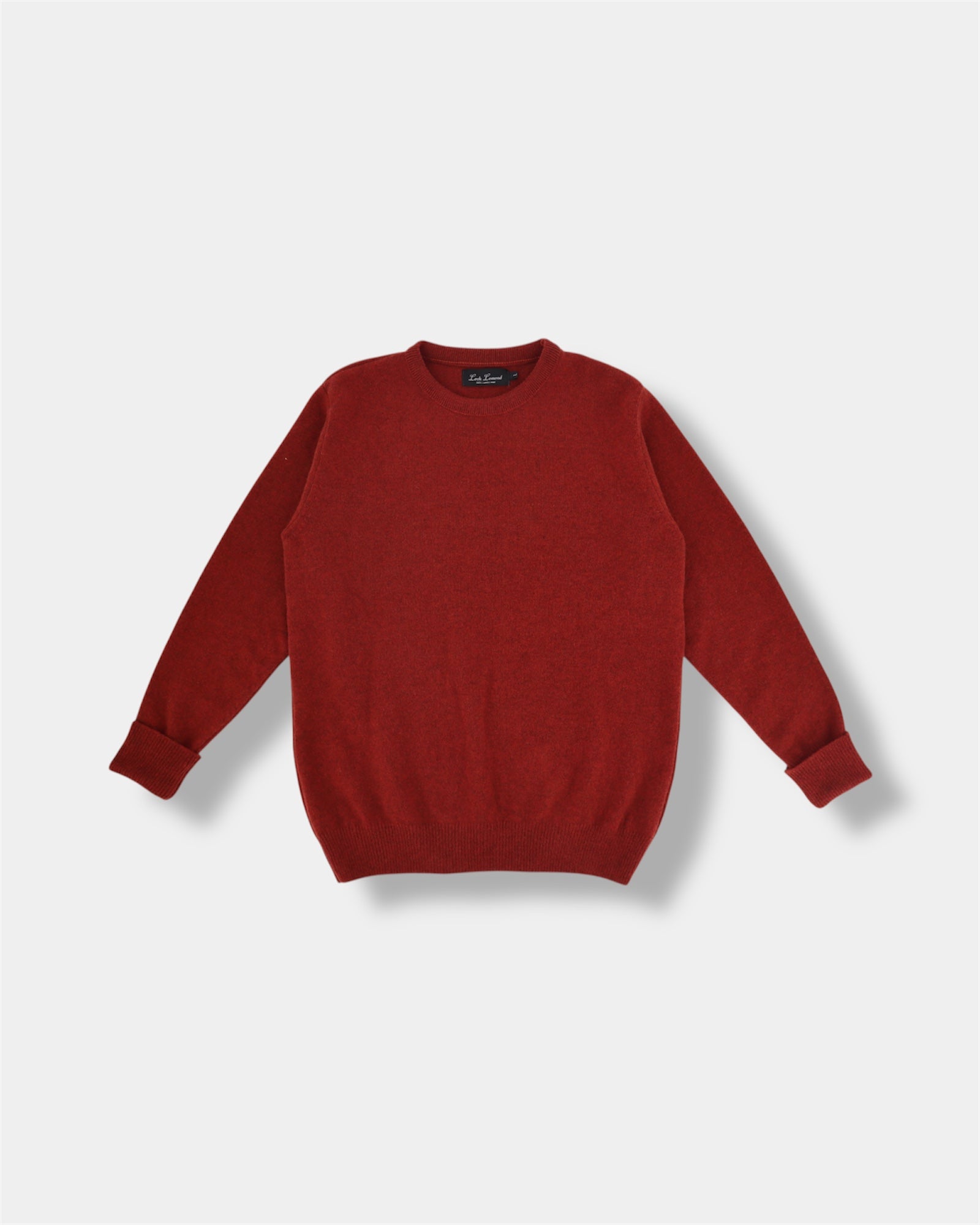 Lambswool Crewneck Sweater in Chilli