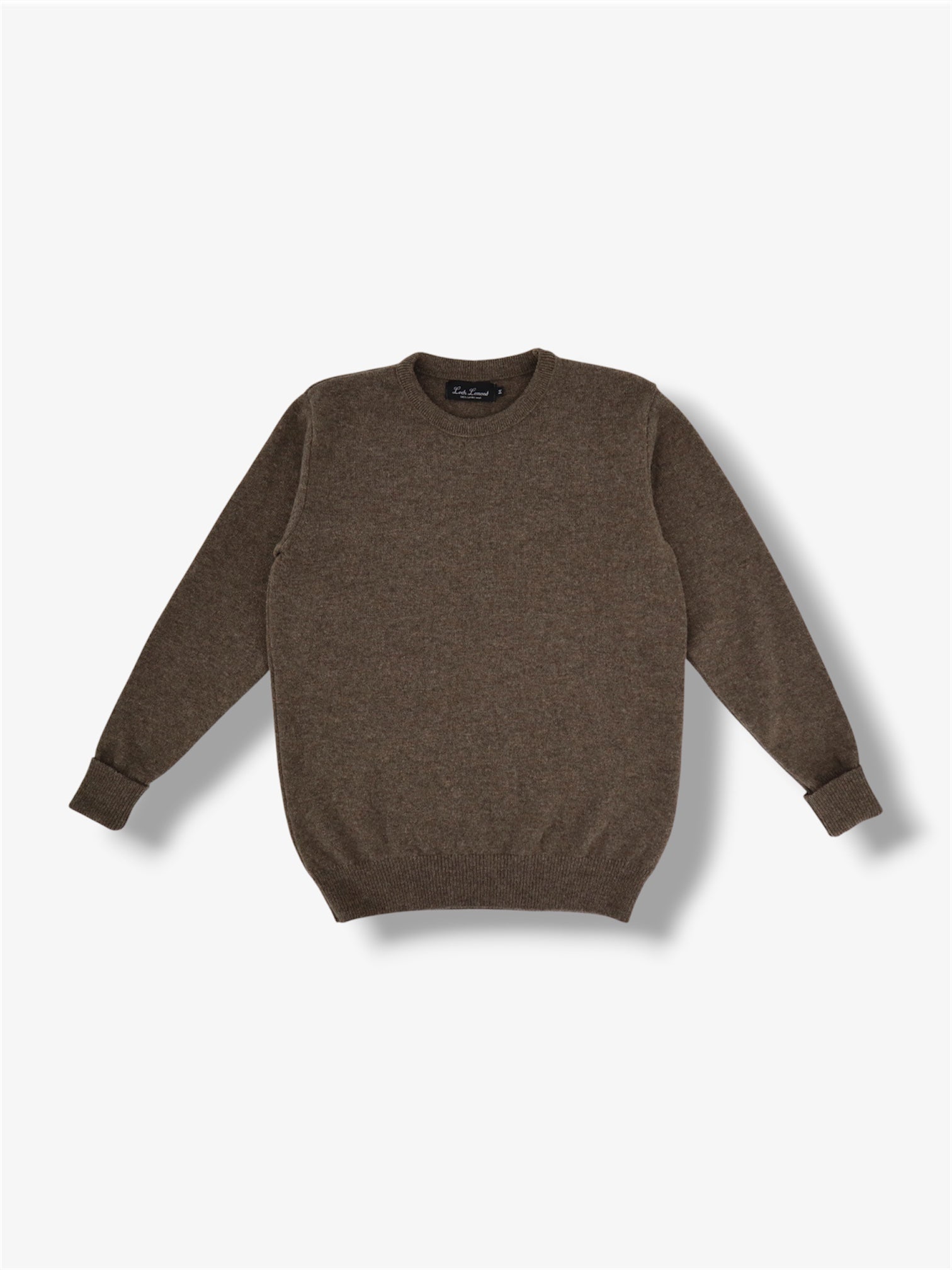 Lambswool Crewneck Sweater in Hazel Ash