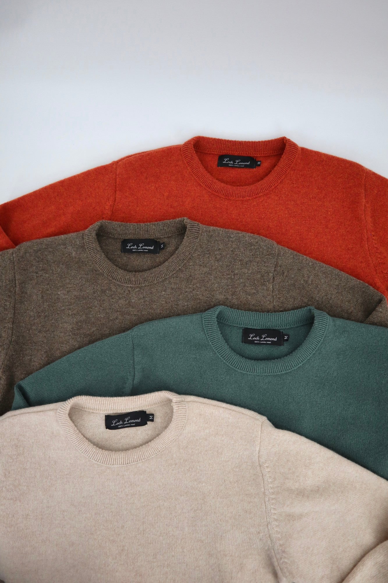 Lambswool Crewneck Sweater in Angora
