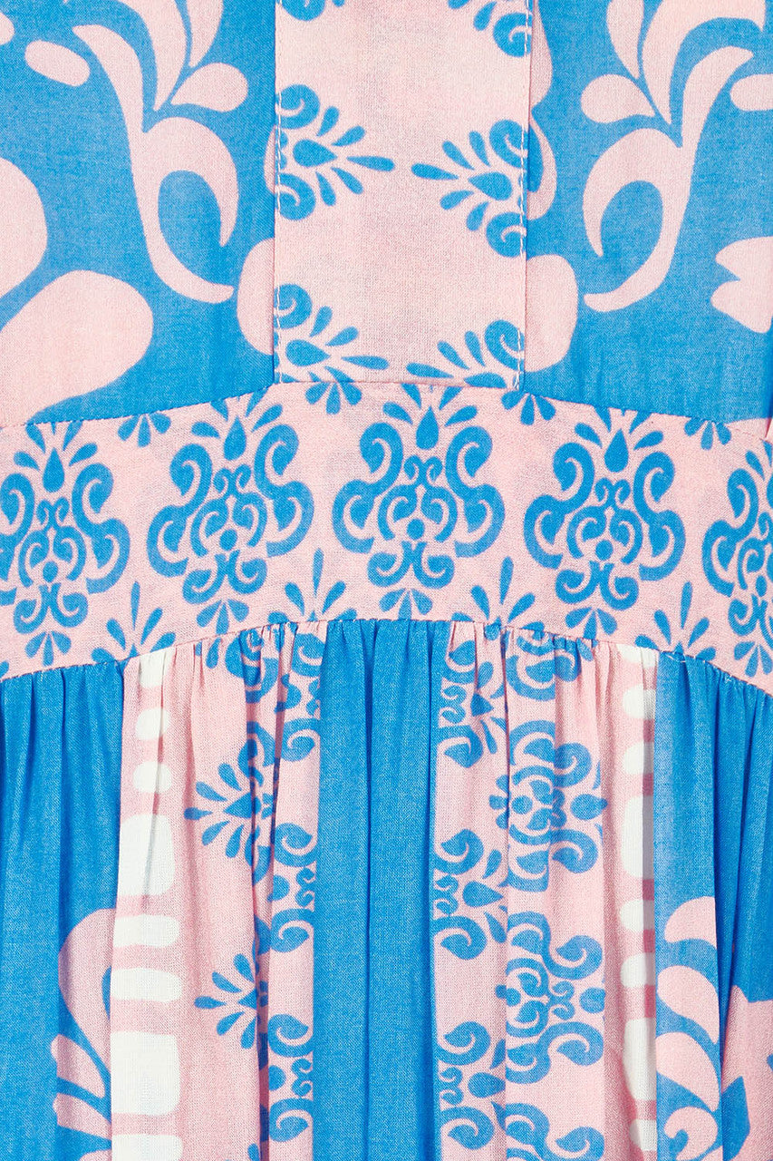 Carara Midi Dress in Blue
