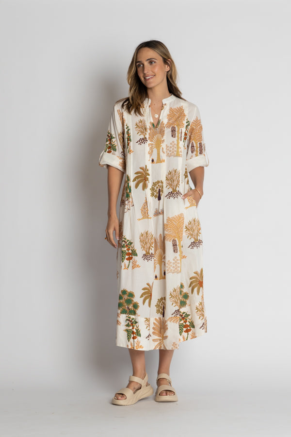 Amrita Midi Dress in White