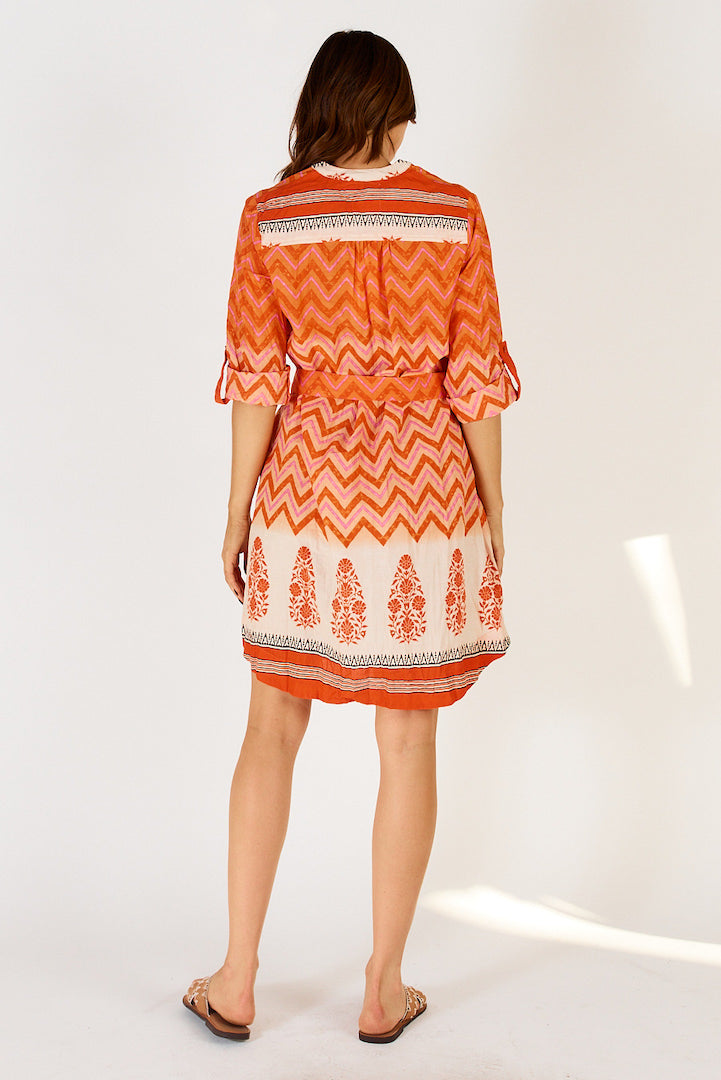 Alex Shirtmaker Dress in Flame
