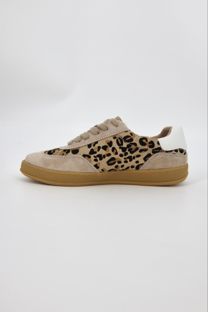 Lumi Sneaker in Leopard / Beige / White