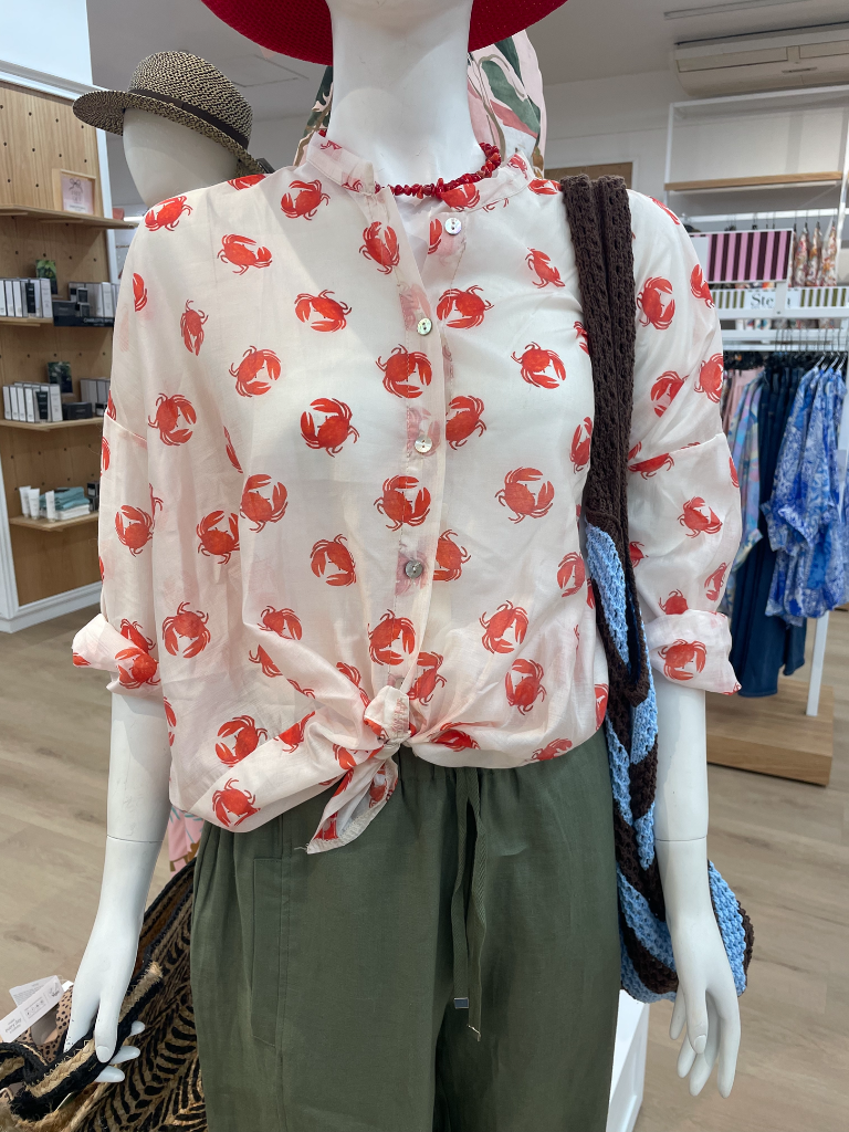 Printed Crab Blouse