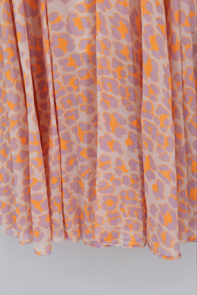 Full Circle Cotton Voile Skirt in Yellow Lumo