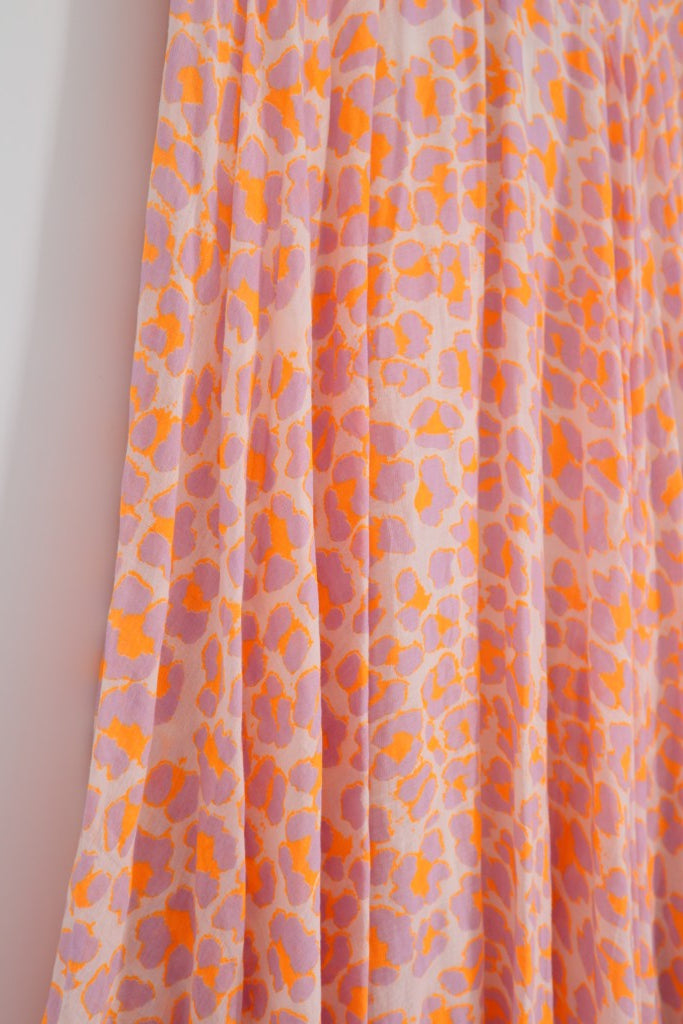 Full Circle Cotton Voile Skirt in Lilac Lumo