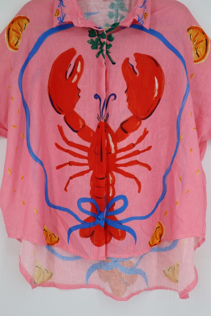 Lobster Shirt in Pink