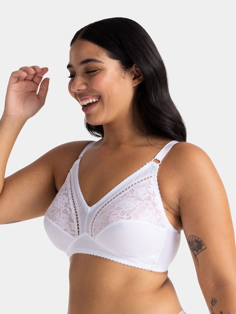 Madeline Non Padded Bralette in White