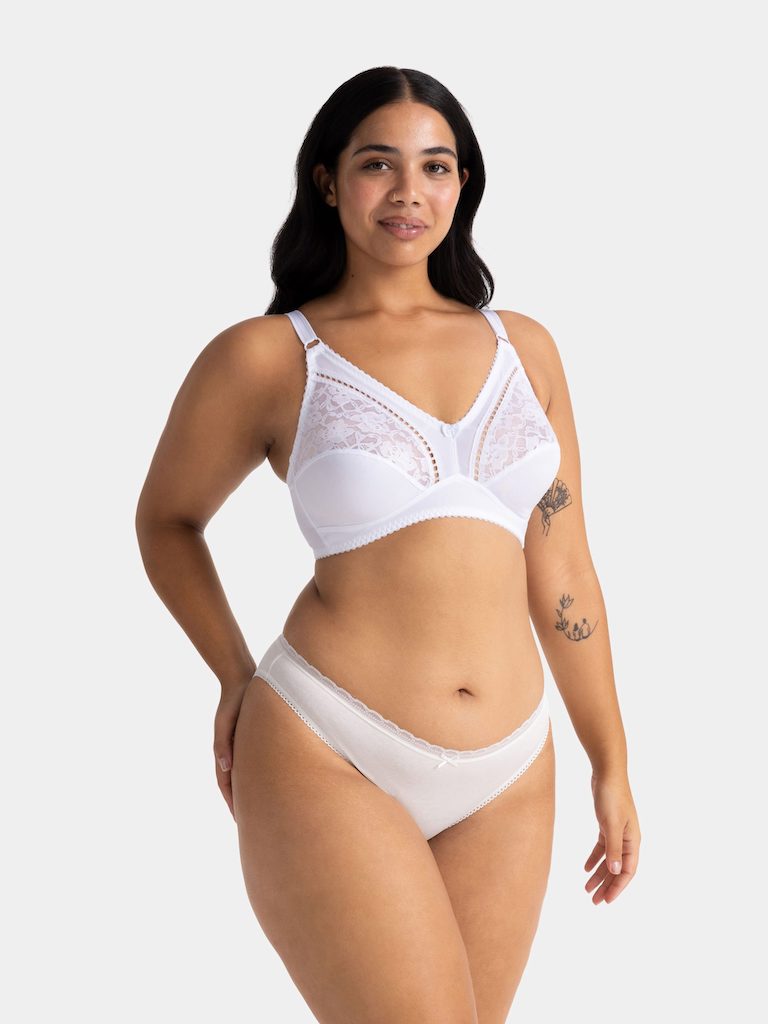 Madeline Non Padded Bralette in White