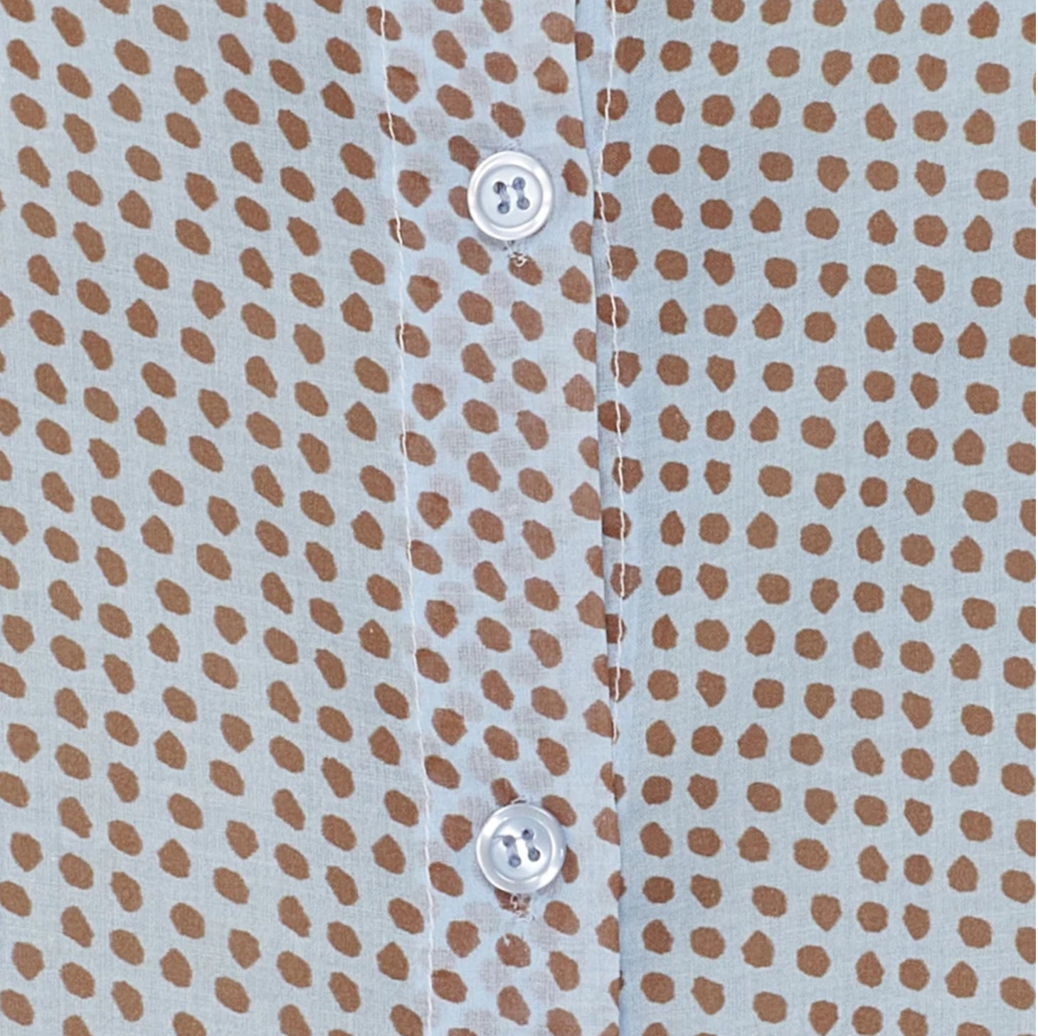 Lotus Shirt in Blue Dots