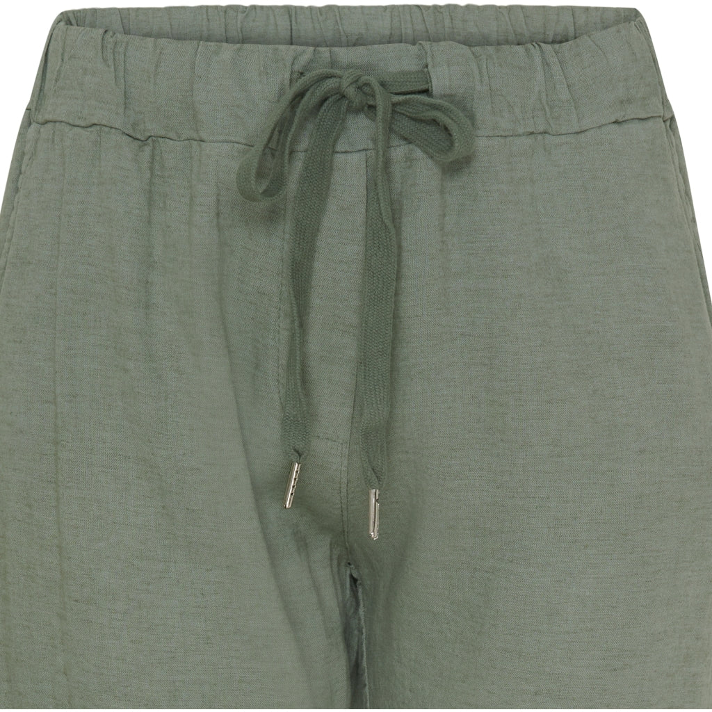 Katinka Linen Pant in Military