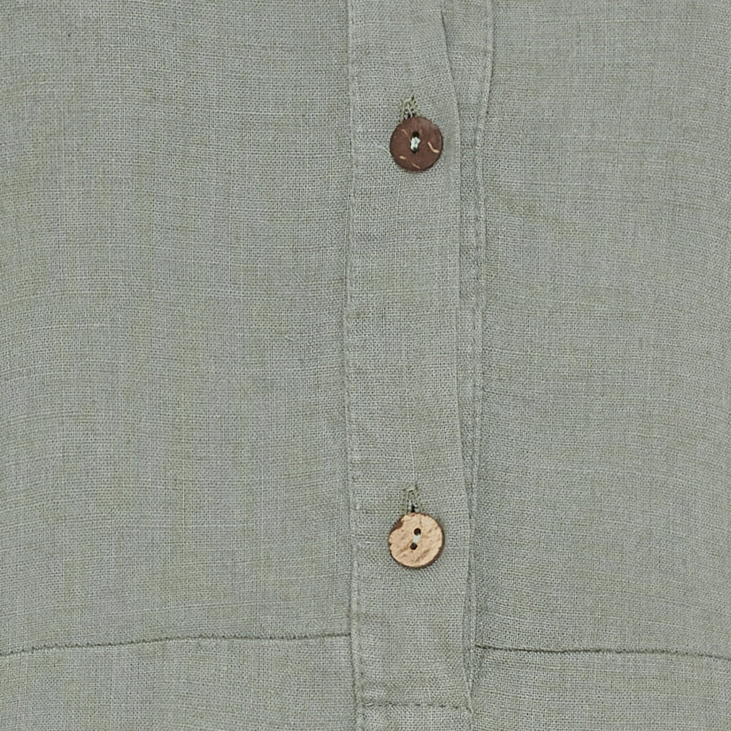 Mariella Linen Pocket Dress in Military