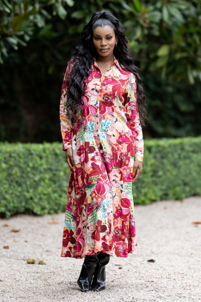 Shirtwaister Dress in Bright Floral