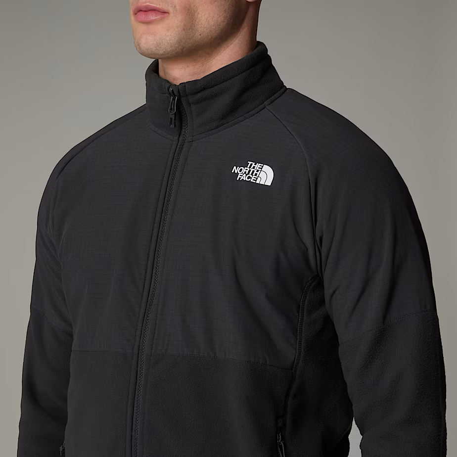 Glacier Heavyweight Full Zip Jacket in Asphalt Grey / TNF Black